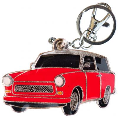 Retro kulcstartó, Trabant 601 Universal, kombi, piros Autós kult termékek alkatrész vásárlás, árak
